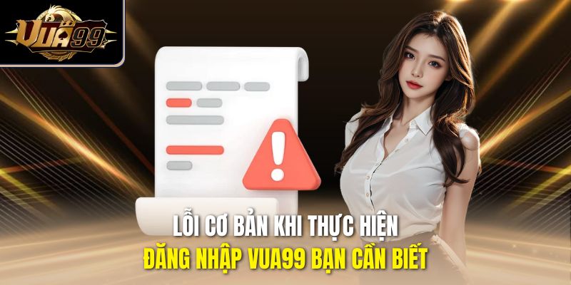 Lỗi cơ bản khi thực hiện đăng nhập Vua99 bạn cần biết